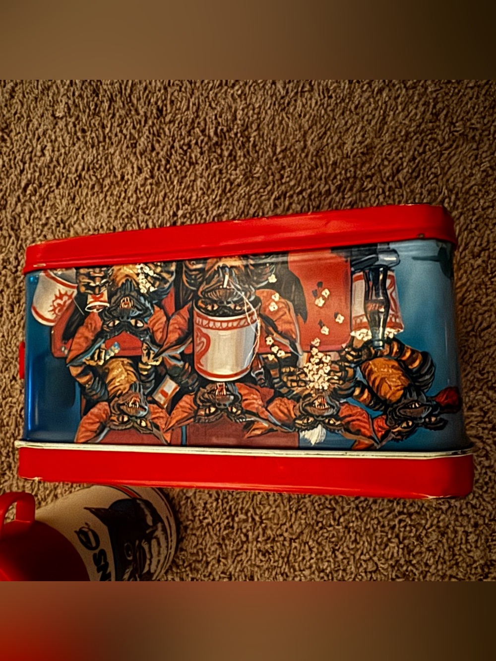 Vintage 1984 GREMLINS Metal Lunchbox with Thermos by Aladdin - Picture 3 of 8